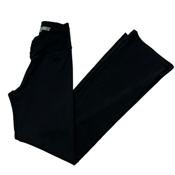 Ladies Victoria’s Secret On Point Live Black V Front Yoga‎ Pants Wide Leg Small - Picture 2 of 12